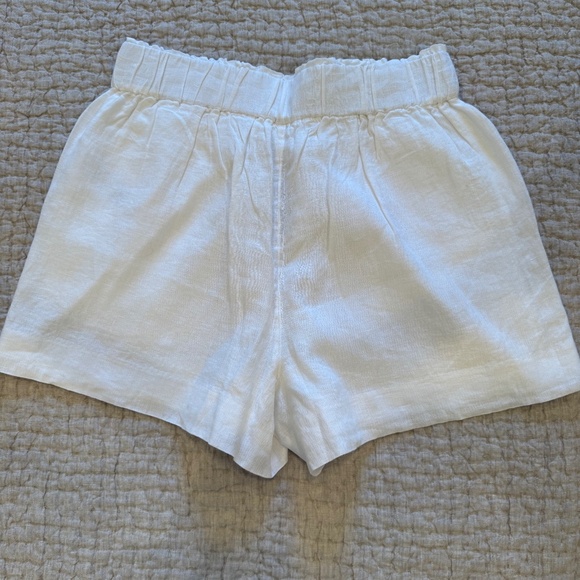 J Crew White Linen Shorts New! - Picture 1 of 3